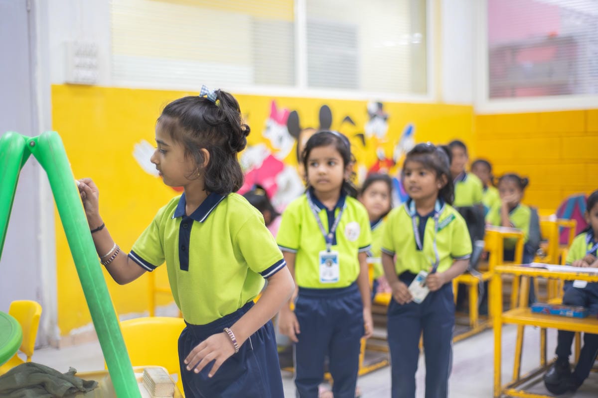 Children playing in KSS Kindergarten